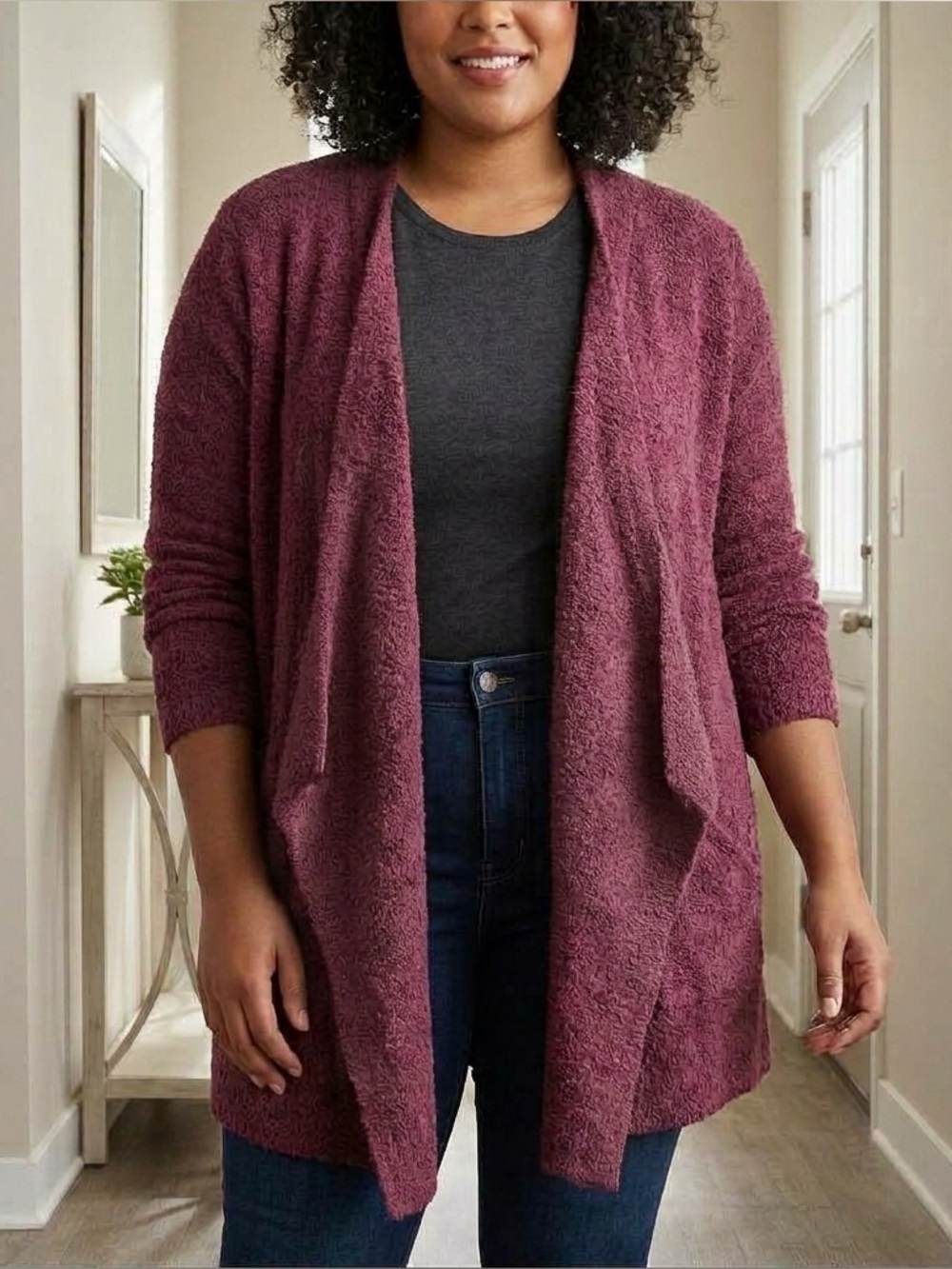 Barefoot Dreams Cozy Chic Lite Cardigan 1X